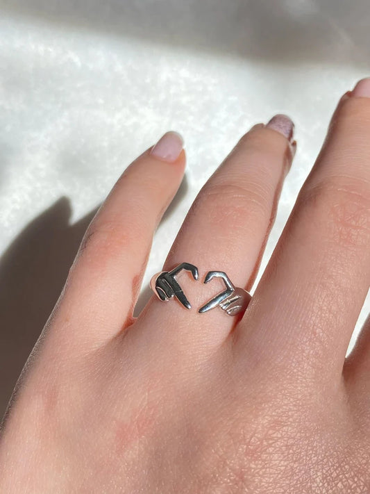 Adjustable Heart Ring